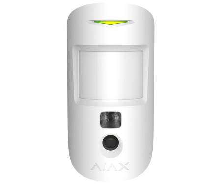 Ajax Датчик движения с камерой MotionCam, PhOD,Беспроводной, Jeweller, Белый