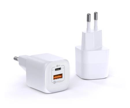 Сетевое зарядное устройство WIWU GaN (RY-U33) Fast Charger PD+QC 33W White