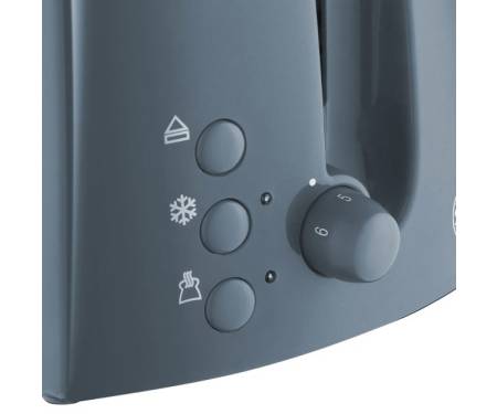 Russell Hobbs Тостер 21644-56 Textures Grey, 850 Вт, 2 слота, 6 настроек степени поджарки, серый