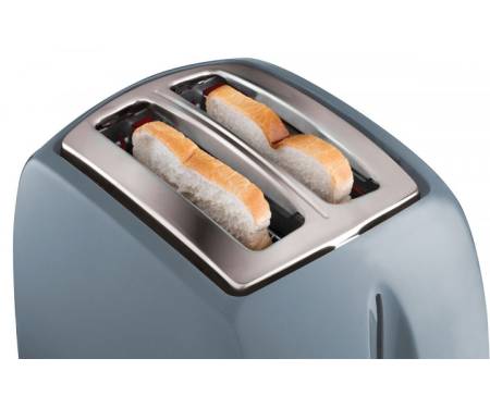 Russell Hobbs Тостер 21644-56 Textures Grey, 850 Вт, 2 слота, 6 настроек степени поджарки, серый