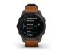 Смарт-часы Garmin Epix (Gen 2) Sapphire - B. Titanium w. Chestnut L. Band (010-02582-30)