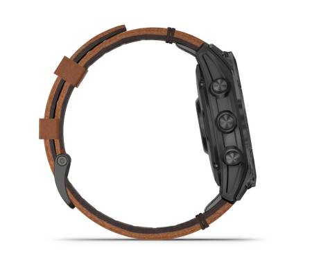Смарт-часы Garmin Epix (Gen 2) Sapphire - B. Titanium w. Chestnut L. Band (010-02582-30)