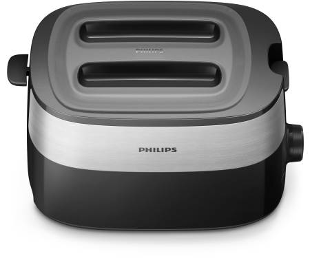 Philips Тостер Daily Collection, 830Вт, пластик, крышка от пыли, черный