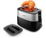 Philips Тостер Daily Collection, 830Вт, пластик, крышка от пыли, черный