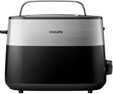 Philips Тостер Daily Collection, 830Вт, пластик, крышка от пыли, черный