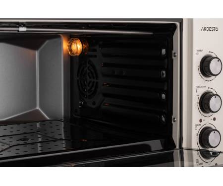 ARDESTO Электрическая мини-печь MEO-S50FBG - 1600Вт/50 л./конвекция/таймер/двойное стекло/бежевая