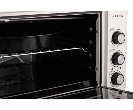 ARDESTO Электрическая мини-печь MEO-S50FBG - 1600Вт/50 л./конвекция/таймер/двойное стекло/бежевая