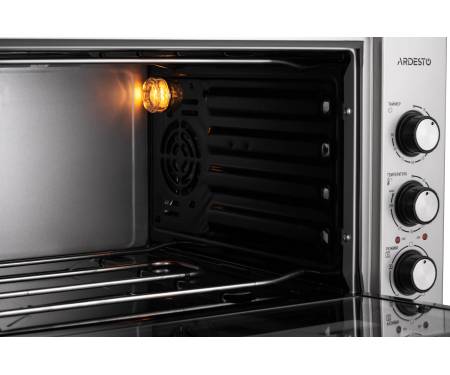 ARDESTO Электрическая мини-печь Ardesto MEO-S45FGG - 1600Вт/45 л./конвекция/таймер/двойное стекло/серая