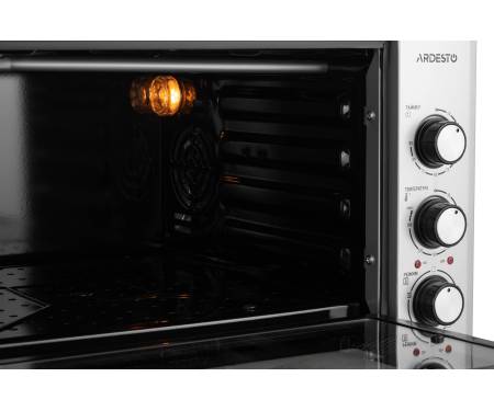 ARDESTO Електрична міні-піч MEO-S40FGG - 1300Вт/40 л./конвекція/таймер/подвійне скло/сіра