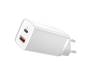 Сетевое зарядное устройство Baseus GaN2 Lite Quick Charger C+U 65W EU White (CCGAN2L-B02)