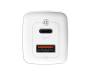 Сетевое зарядное устройство Baseus GaN2 Lite Quick Charger C+U 65W EU White (CCGAN2L-B02)