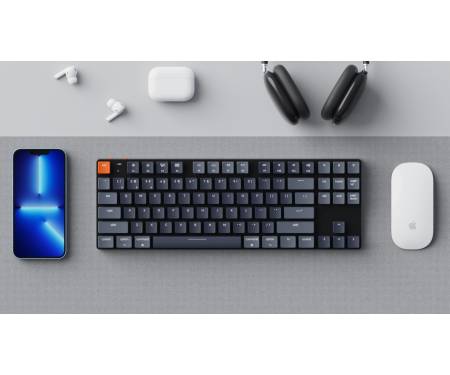 Keychron Клавиатура K1SE 87 Key Gateron Blue White Led WL UA Black