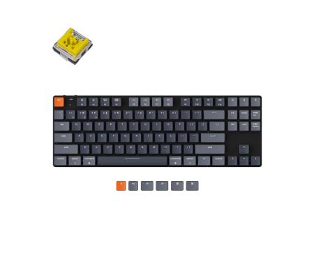Keychron Клавиатура K1SE 87 Key Optical Banana White Led Hot-Swap WL UA Black