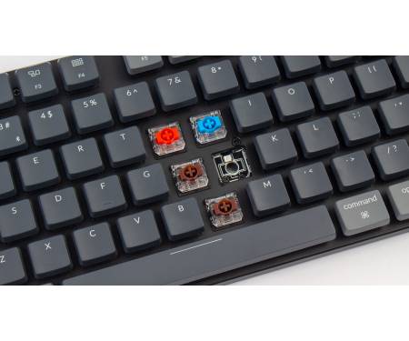 Keychron Клавиатура K1SE 87 Key Optical Blue RGB Hot-Swap WL UA Black