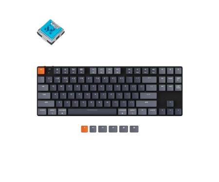 Keychron Клавиатура K1SE 87 Key Optical Blue White Led Hot-Swap WL UA Black