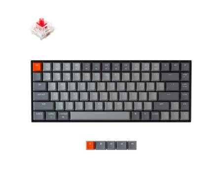 Keychron Клавиатура K2 84 Key Gateron G PRO Red Hot-Swap RGB WL UA Black