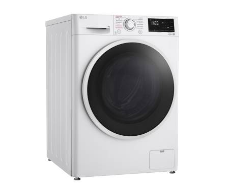 LG Стиральная машина фронтальная, 9кг, 1400, A+++, 57см, дисплей, пар, инвертор, белый
