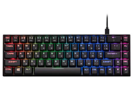 2E Gaming Клавиатура игровая KG370 RGB 68key Gateron Blue Switch USB Black Ukr