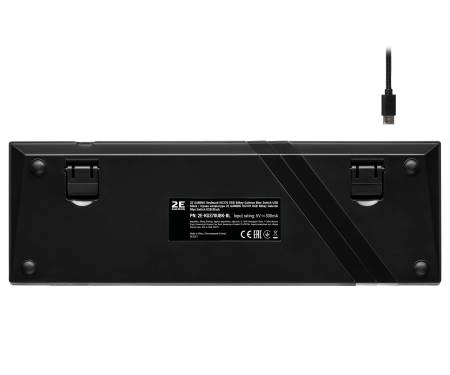 2E Gaming Клавиатура игровая KG370 RGB 68key Gateron Blue Switch USB Black Ukr