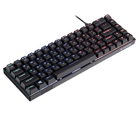 2E Gaming Клавиатура игровая KG370 RGB 68key Gateron Blue Switch USB Black Ukr