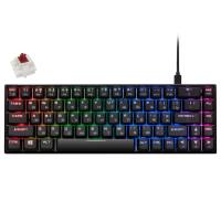 2E Gaming Клавиатура игровая KG370 RGB 68key Gateron Brown Switch USB Black Ukr