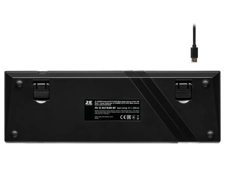 2E Gaming Клавиатура игровая KG370 RGB 68key Gateron Brown Switch USB Black Ukr