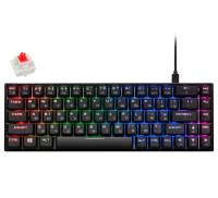 2E Gaming Клавиатура игровая KG370 RGB 68key Gateron Red Switch USB Black Ukr