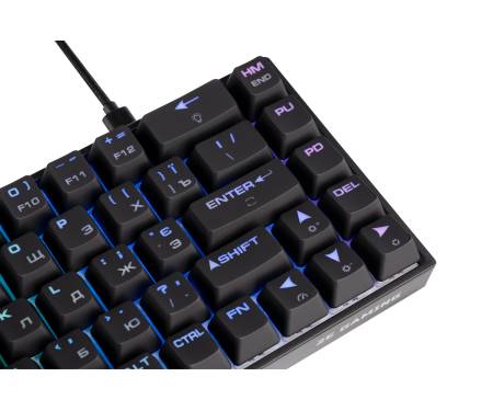 2E Gaming Клавиатура игровая KG370 RGB 68key Gateron Red Switch USB Black Ukr