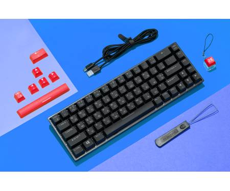 2E Gaming Клавиатура игровая KG370 RGB 68key Gateron Red Switch USB Black Ukr
