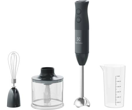Electrolux Блендер ручной E4HB1-6GG, 600Вт, венчик, мини чоппер 0.6л, чаша 0.6л, черный
