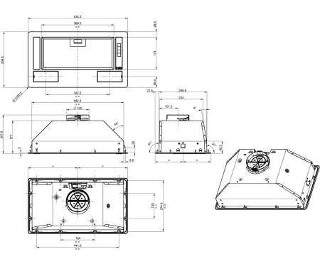 Gorenje Вытяжка встраиваемая BHI681EB