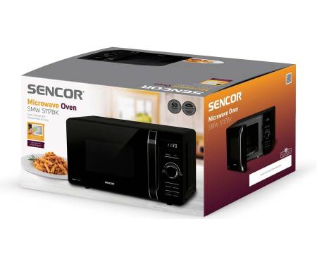 Sencor Микроволновая печь, 17л, 800Вт, дисплей, черный