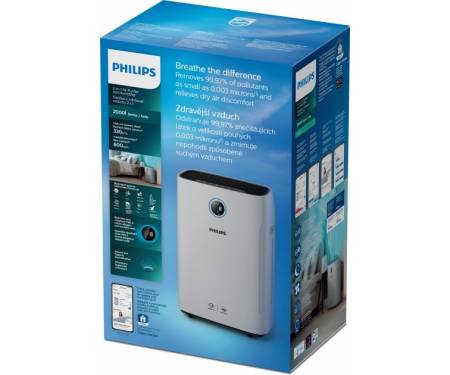 Philips Очисник та зволожувач повітря 2-в-1 Series 2000i AC2729/10