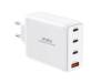 Мережевий зарядний пристрій WIWU TR257-AEU 120W 4in1 Mini GaN Quick Charger, EU Plug(White)