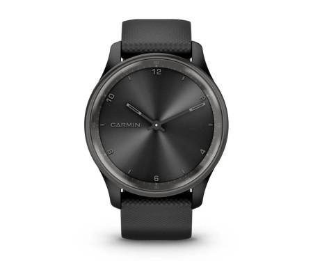 Смарт-часы Garmin Vivomove Trend Slate S. Steel Bezel with Black Case and S. Band (010-02665-00)