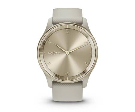 Смарт-часы Garmin Vivomove Trend Cream Gold S. Steel Bezel w. F. Gray Case and S. Band (010-02665-02)