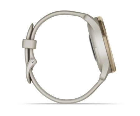 Смарт-часы Garmin Vivomove Trend Cream Gold S. Steel Bezel w. F. Gray Case and S. Band (010-02665-02)