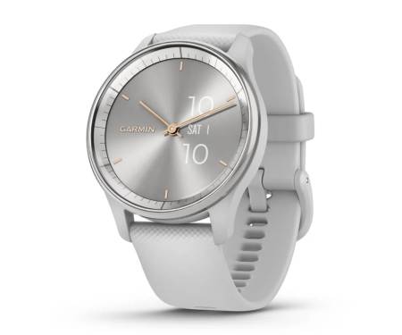 Смарт-часы Garmin Vivomove Trend Silver S. Steel Bezel w. Mist Gray Case and S. Band (010-02665-03)