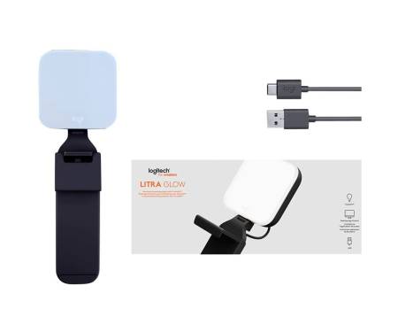LED лампа Logitech Litra Glow Premium с технологией TrueSoft