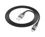 Кабель Hoco X86 Micro Spear silicone charging data cable Black (X86) 1
