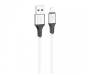 Кабель Hoco X86 iP Spear silicone charging data cable White (X86) 1