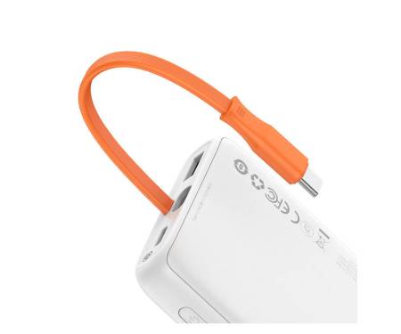 Power Bank Baseus Block 10000 mAh 22.5W PD with USB-C White (PPBLK-A02)