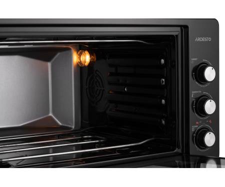 ARDESTO Електрична міні-піч MEO-S50GB - 1600Вт/50 л./гриль/рожен/таймер/чорний