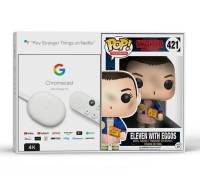 Медиаприставка Chromecast with Google TV Snow 4K (GA01919/GA04317-US) with Eleven Funko POP!