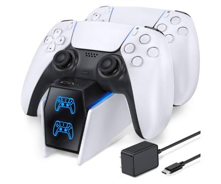 Зарядная станция для PS5 Controller Charger Station Charging Station with Fast Charging AC Adapter 5V/3A