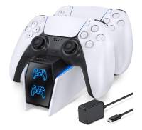 Зарядная станция для PS5 Controller Charger Station Charging Station with Fast Charging AC Adapter 5V/3A