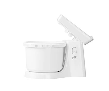 ARDESTO Миксер с чашей Ardesto KSTM-500W - 500Вт/5 скор.+турбо/ 2 венчика/2 крючка/белый