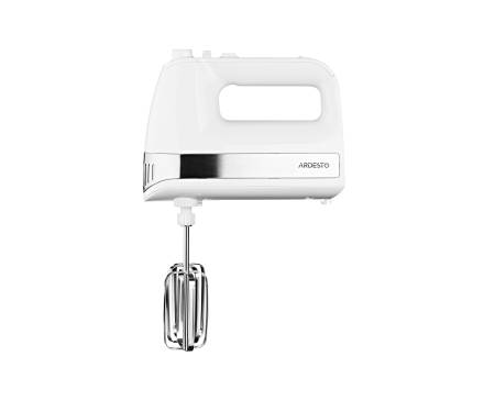 ARDESTO Миксер с чашей Ardesto KSTM-500W - 500Вт/5 скор.+турбо/ 2 венчика/2 крючка/белый