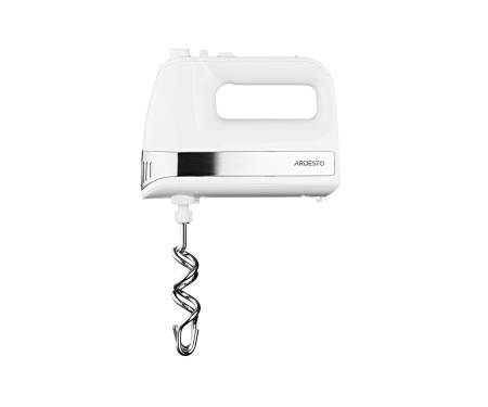 ARDESTO Миксер с чашей Ardesto KSTM-500W - 500Вт/5 скор.+турбо/ 2 венчика/2 крючка/белый