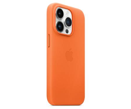 Чехол для Apple iPhone 14 Pro Leather Case with MagSafe – Orange (MPPL3) 5